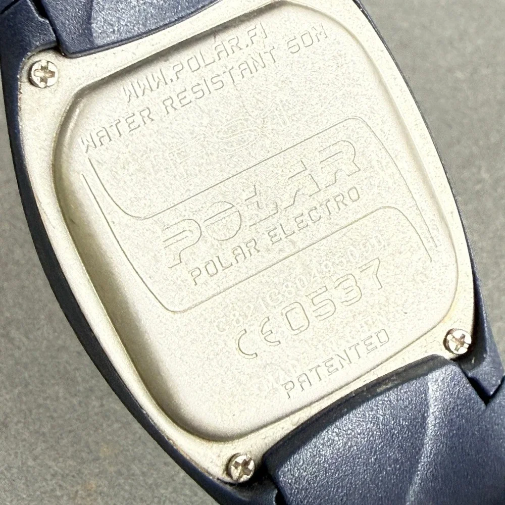 Polar S410 Heart Rate Monitor Watch Blue HRM Running Watch Needs Battery